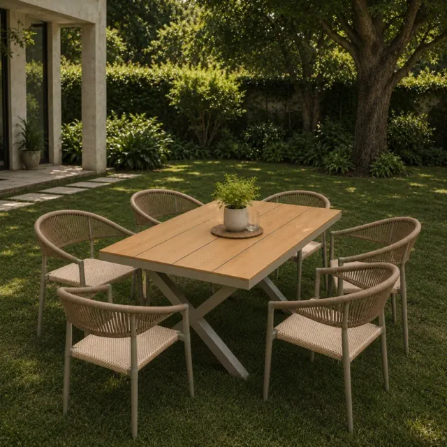 Juego de comedor de exterior Pet de la línea Brera Exterior