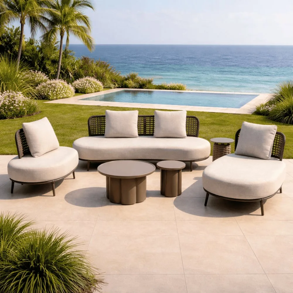 Sofá y sillón de exterior Mery de la línea Brera Exterior